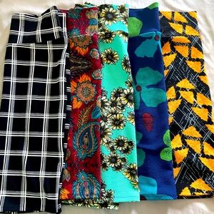 LulaRoe Cassie style skirts in size Med. worn just a few times.